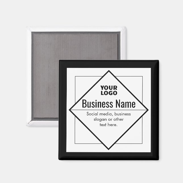 Add Your Logo Customisable Template Magnet (Front/Back)