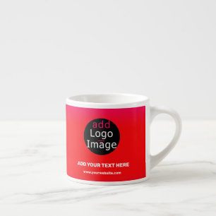 Add Your Logo Customizable Business Magenta Espresso Cup