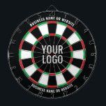 Add Your Logo Dartboard<br><div class="desc">Add your own logo and text to this dartboard to hang in your place of business. Click on change image to place your logo which will fill the inner circle of the dartboard. A .png of a white version of your business logo would look very cool.</div>