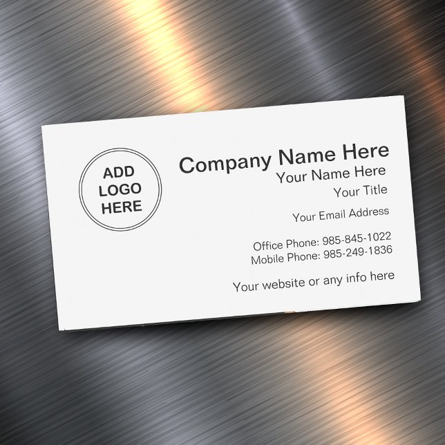 Add Your Logo Design Magnetic Business Card (Creator Uploaded)
