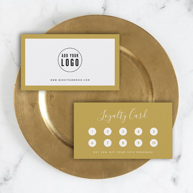 Add Your Logo Editable Border Colour Loyalty Card (Creator Uploaded)