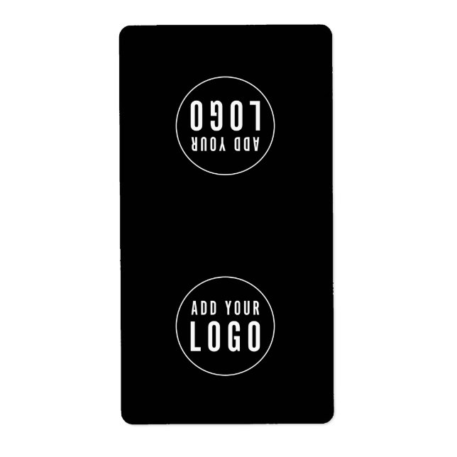 Add Your Logo Editable Colour Bag Packaging Sticke (Front)