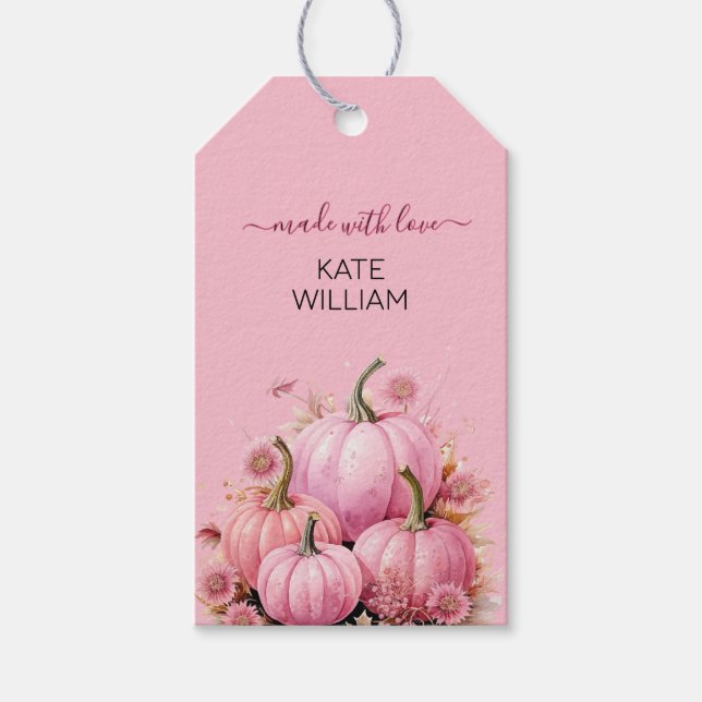 Add your logo Fall theme label for homemade items (Front)