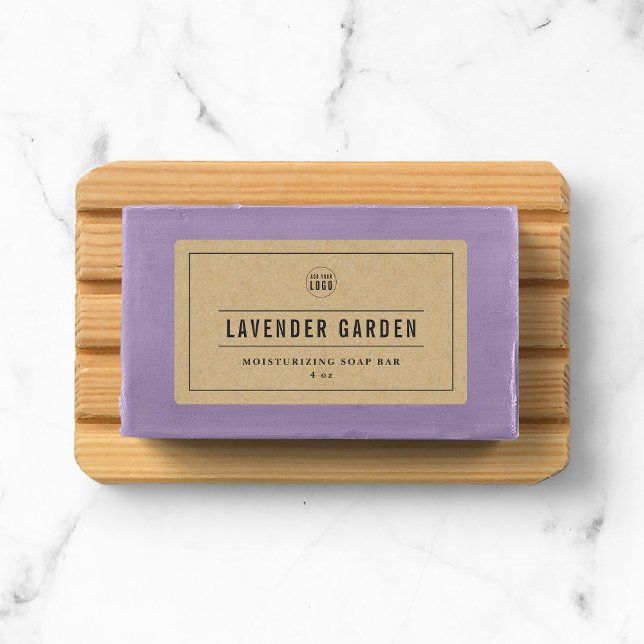 Add Your Logo Grey Border & Lines Kraft Product (Creator Uploaded)