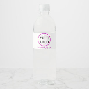 ADD YOUR LOGO HERE Beach Weddings Business Water Bottle Label