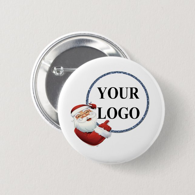 ADD YOUR LOGO HERE CUSTOM WEDDING 6 CM ROUND BADGE (Front & Back)