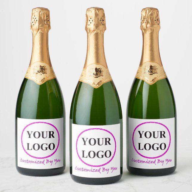ADD YOUR LOGO HERE CUSTOM WEDDING GIFT  SPARKLING WINE LABEL (Bottles)