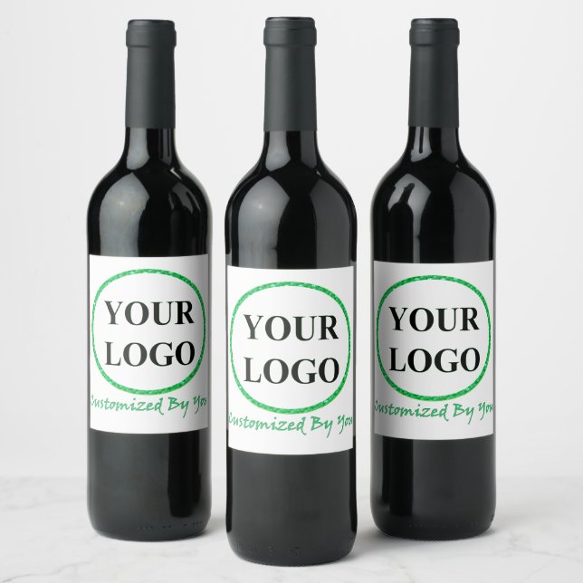 ADD YOUR LOGO HERE CUSTOM WEDDING WINE LABEL (Bottles)