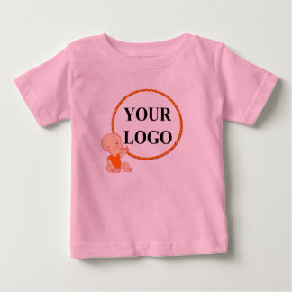 ADD YOUR LOGO HERE For Kids Baby Girl 1st Birthday T-Shirt
