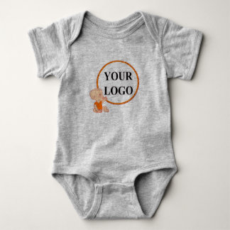 ADD YOUR LOGO HERE For Kids Baby Shower Party Bodysuit