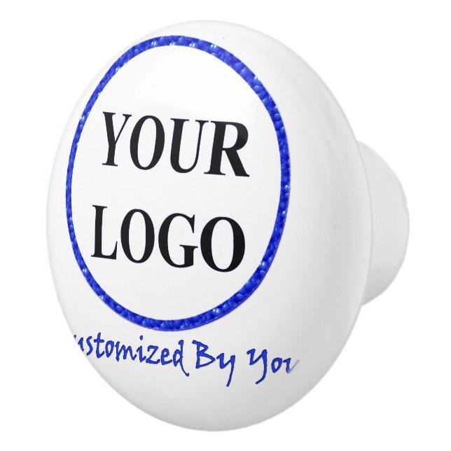 ADD YOUR LOGO HERE Moon Celestial Door Space Ceram Ceramic Knob (Right)