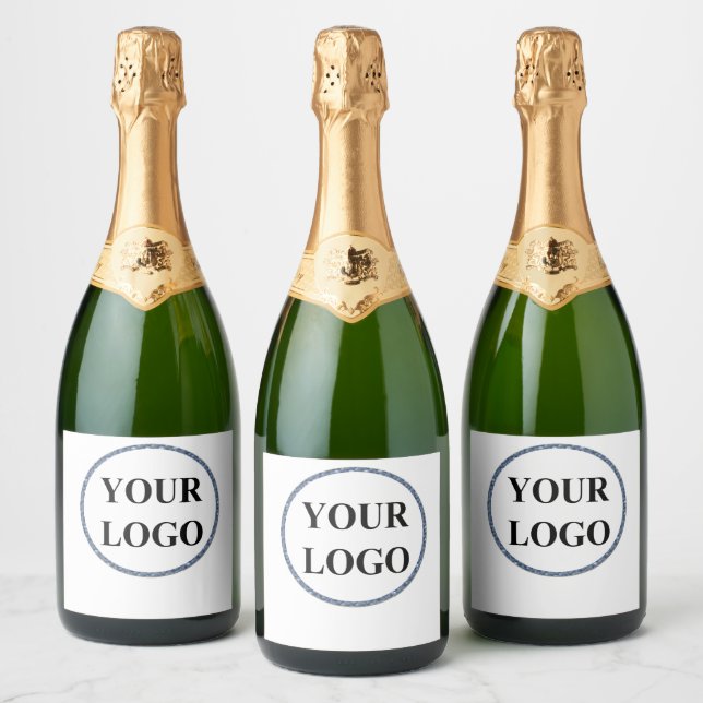 ADD YOUR LOGO HERE  SPARKLING WINE LABEL (Bottles)