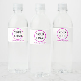 ADD YOUR LOGO HERE WATER BOTTLE LABEL