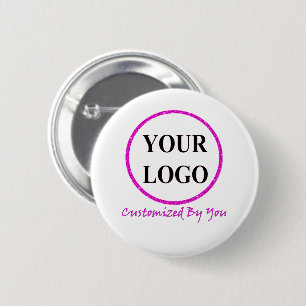 ADD YOUR LOGO HERE Wedding Groom Bride button