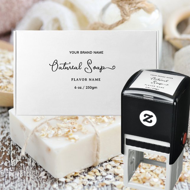 Add your logo Homemade Soap Self-inking Stamp (Creator Uploaded)