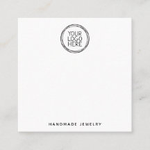 Add Your Logo Hoop Earrings Display Card