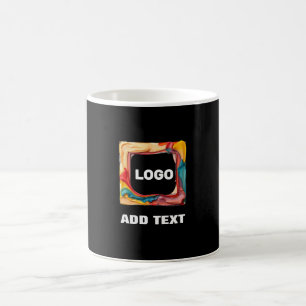 add your logo in a coffee mug