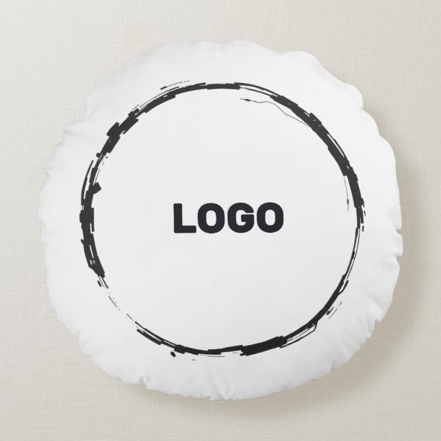 add your logo in a round cushion (Front)