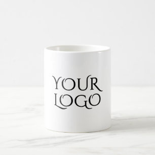 add your logo in a white coffee mug
