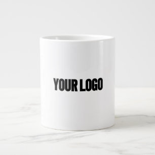 add your logo in a white large coffee mug