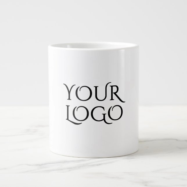 add your logo in a white large coffee mug (Front)