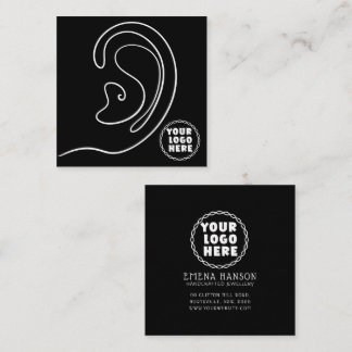 Add Your Logo jewellery Earrings Black Display Car Calling Card