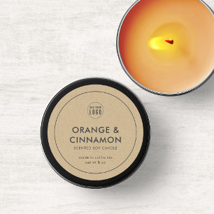 Add Your Logo Minimalist Kraft Product Label