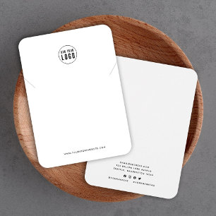 Add Your Logo Minimalist Necklace Display Card