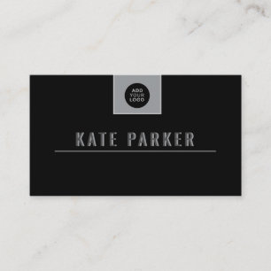 Add your logo Minimalist professional elegant Business Card
