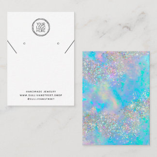 Add Your Logo Necklace Earrings Display Card