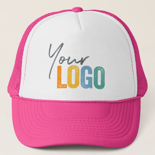 Add Your Logo, No Minimum, Green Promotional Logo  Trucker Hat (Front)