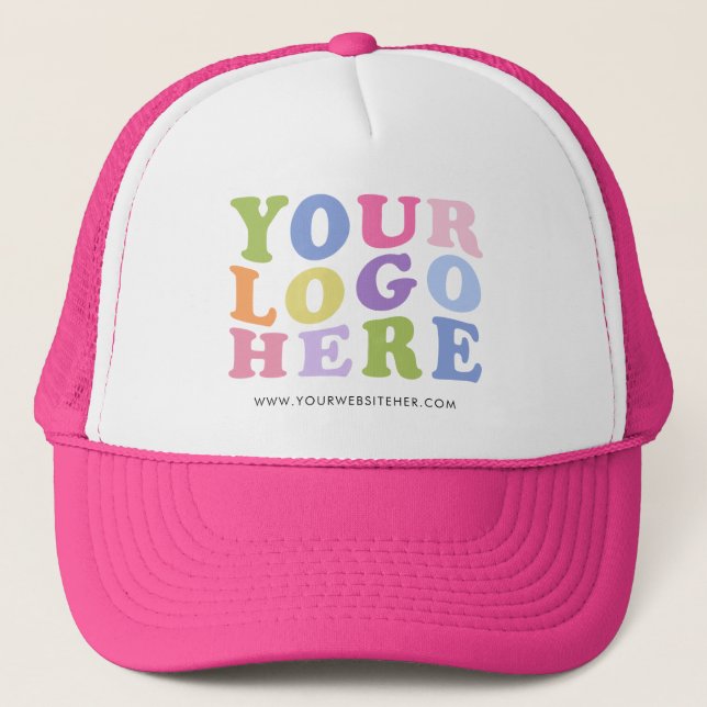 Add Your Logo, No Minimum, Promotional Logo  Trucker Hat (Front)