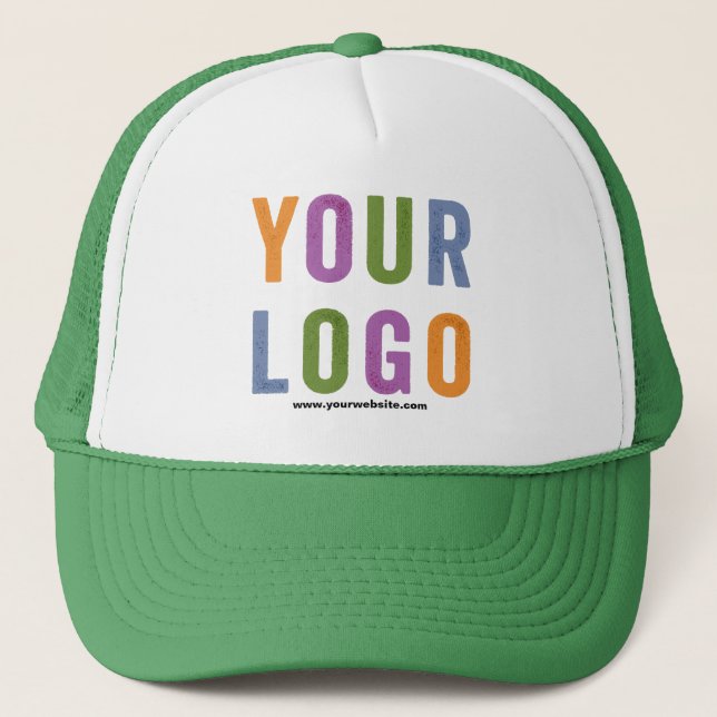 Add Your Logo, No Minimum Promotional Logo Trucker Trucker Hat (Front)