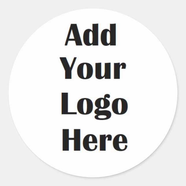 Add Your Logo Personalise Business Logo Stickers (Front)