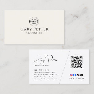 Add Your Logo & Photo Agent Business Card