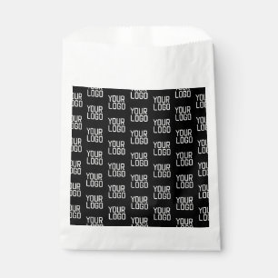 Add Your Logo Repeating Pattern Editable Template Favour Bag