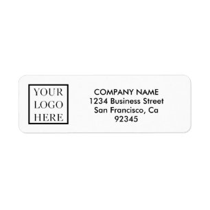 Add Your Logo Return Address Label