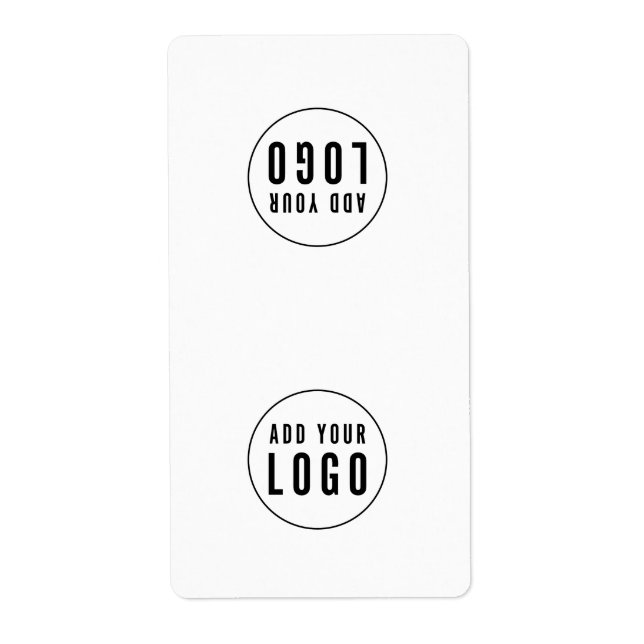 Add Your Logo Simple Bag Packaging Sticker (Front)