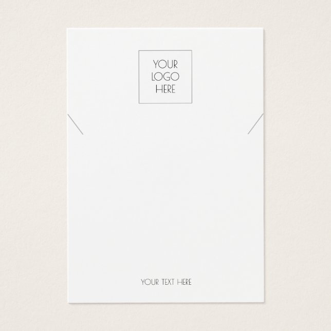 Add Your Logo Simple Necklace Jewellery Display Ca (Front)