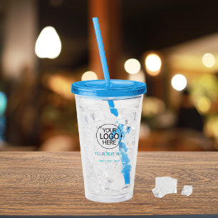 Add Your Logo Simple Typography  Acrylic Tumbler