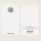 Add Your Logo Simple White Earring Display Card