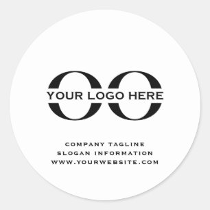 Add Your Logo Stickers with Custom Text