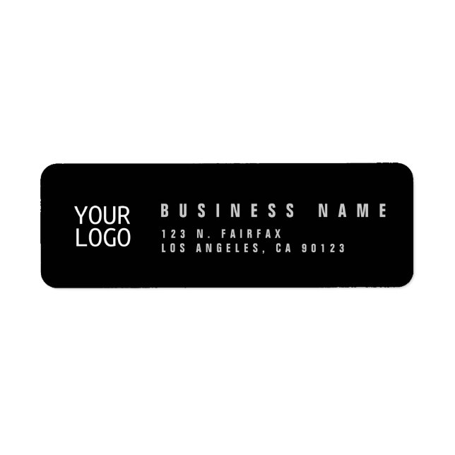 Add Your Logo Template Return Address Label (Front)