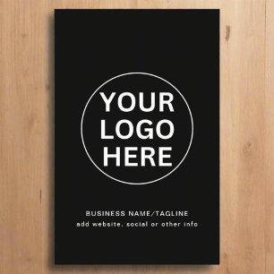Add Your Logo & Text Here l Black & White Promo Flyer