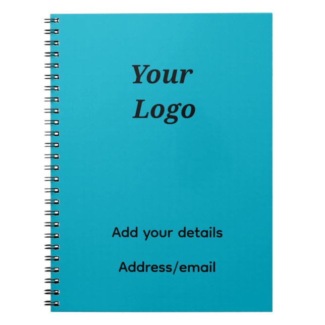 Add your logo text Pic notebook  (Front)