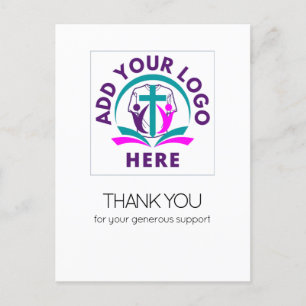 ADD YOUR LOGO Thank You Postcard