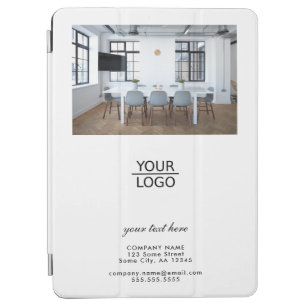 Add your Logo with Custom Text Promotion Photo iPad Air Cover