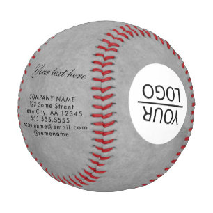 Add your Logo with Custom Text Promotional Baseball