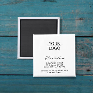 Add your Logo with Custom Text Promotional Magnet