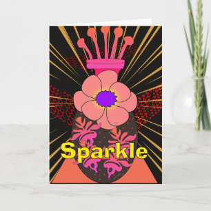 Add Your Message Crowned Floral Glory Card